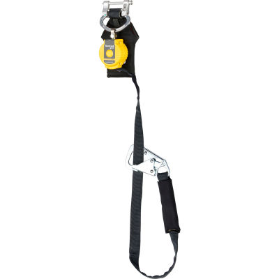 Honeywell Miller TurboLite Flash Personal Fall Limiter, Quick Connect, Steel Tie-Back Snap Hook, 9'L
