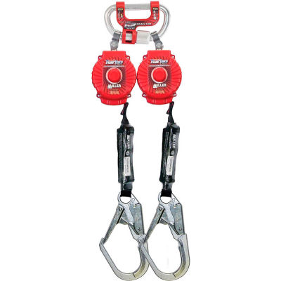 Miller® Twin Turbo™ G2 6'L Fall Protection System, Steel Rebar Hooks, MFLC-4-Z7/6FT
