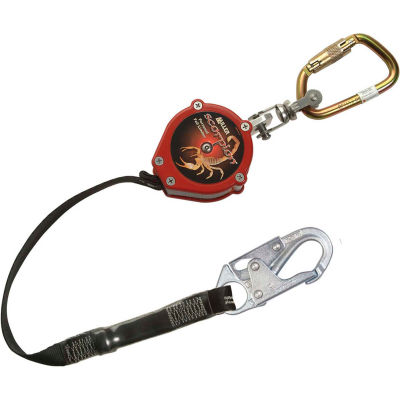 Miller® Scorpion™ 9'L Fall Limiter, Steel Twist-Lock Carabiner, PFL-2-Z7/9FT