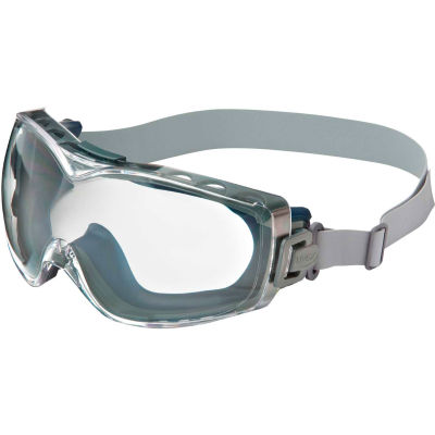 Uvex® Stealth S3970D Safety OTG, Navy Frame, Clear Lens, Scratch-Resistant, Hard Coat