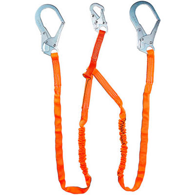 Miller® Titan II™ 6'L Shock Absorbing Lanyard, Double Leg, T5122-Z7/6FTAF