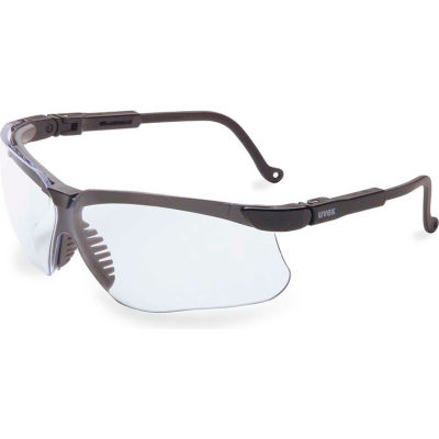 Uvex® S3200HS Genesis Anti Fog Safety Glasses, Black Frame, Clear Lens