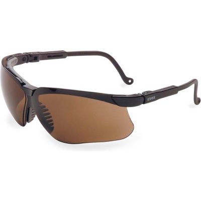 Uvex® S3201HS Genesis Anti Fog Safety Glasses, Black Frame, Espresso HS Lens