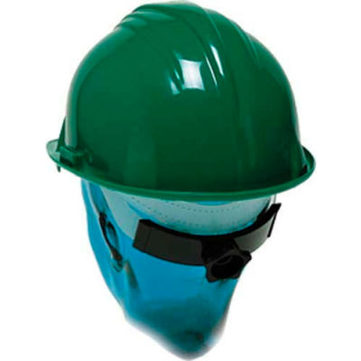 ComfitWear® Hard Hat With Ratchet Nape Strap, Polyethylene, Green - Pkg Qty 20