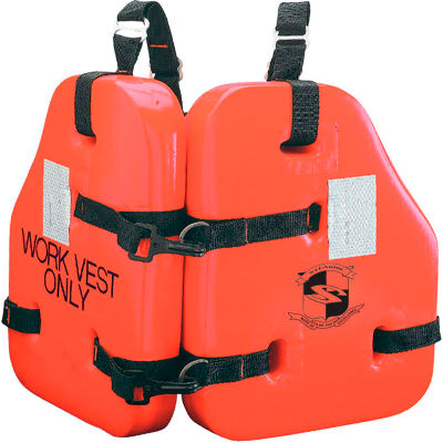 Stearns® Force II Life Vest, USCG Type V, Orange, PVC Coated, Oversize