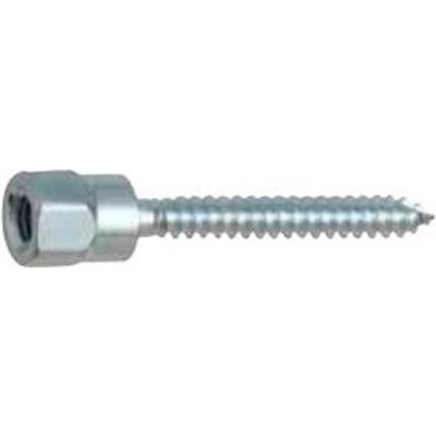 Hang-TITE™ Wood Vertical Rod Hanger Anchor - 1/4" Rod - 2" Screw - Steel - Zinc - Pkg of 100