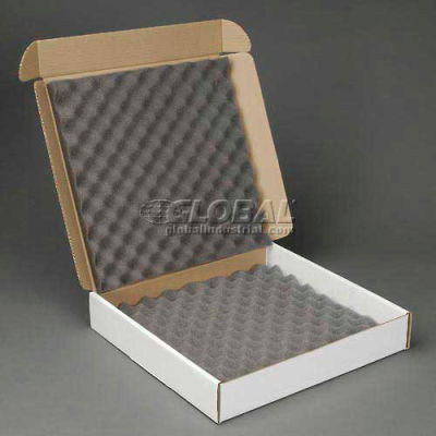 Standard Charcoal Shippers, 16"W x 16"L x 2-3/4"D, White - Pkg Qty 12