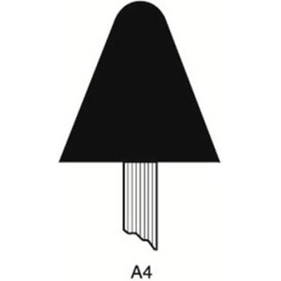 Grier Abrasives Mounted Point 1 1 4 X 1 1 4 1 4x1 1 2 Shank 60 Blue Pkg Qty 50 B Globalindustrial Com