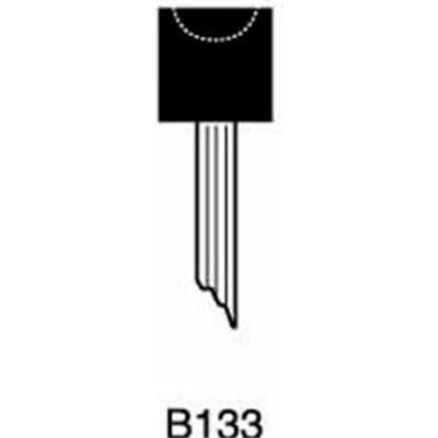 Grier Abrasives Mounted Point B133, 3/8" x 3/8" - 1/8x1-1/2 Shank, 80, Red - Pkg Qty 100