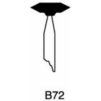 Grier Abrasives Mounted Point B72, 1/2" x 1/8" - 1/8x1-1/2 Shank, 80, Red - Pkg Qty 100
