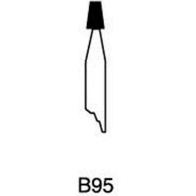 Grier Abrasives Mounted Point B95, 1/8" x 3/16" - 1/8x1-1/2 Shank, 120, Pink - Pkg Qty 100