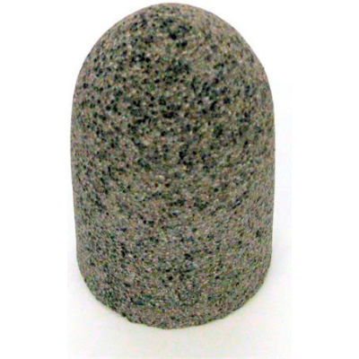 Grier Abrasives Cone Radius Side, Round Tip, 2" x 3" - 3/8-24 Shank, 24, Brown - Pkg Qty 20