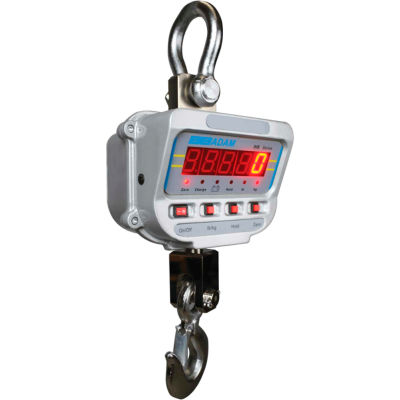 Adam Equipment IHS2a Digital Crane Scale 2000lb x 0.5lb W/ Sealed Keypad, Hook, Remote Control