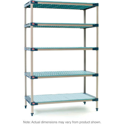 MetroMax 4 5-Tier Starter Unit with Solid Bottom Shelf - 24"W x 18"D x 74"H