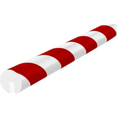 Knuffi Edge Bumper Guard, Type B, 196-3/4"L x 1-9/16"W, Red & White, 60-6710-2