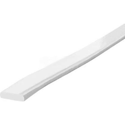 Knuffi Flat Bumper Guard, Type F, 196-3/4"L x 1-9/16"W x 7/16"H, White, 60-6750-1