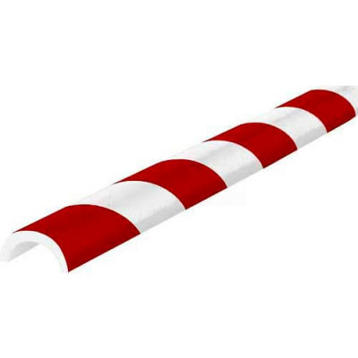 Knuffi Pipe Bumper Guard, Type R30, 196-3/4"L x 2"W x 1"H, Red & White, 60-6792-2