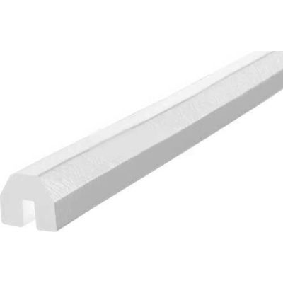 Knuffi Shelf Bumper Guard, Type BB, 196-3/4"L x 1-1/2"W x 1-1/2"H, White, 60-6820-1