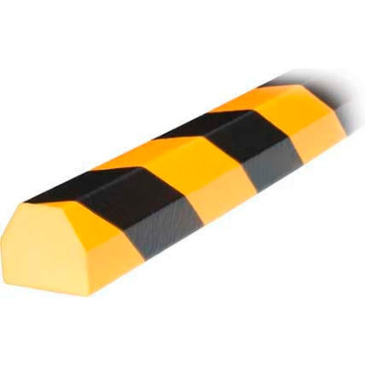 Knuffi Surface Bumper Guard, Type CC, 196-3/4"L x 1-1/2"W x 1-1/2"H, Black & Yellow, 60-6830