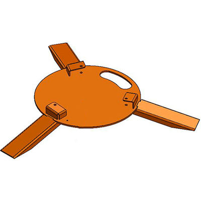 Ideal Warehouse RapidRoll™ 3-Legged Base For Portable Barrier System, 70-7010