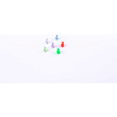 Magnetic Push Pins - 3/4" Diameter - Assorted Colors - Pack of 6