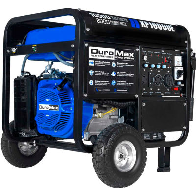 DuroMax Portable Generator W/ Electric/Recoil Start, Gasoline Powered, 8000 Rated Watts