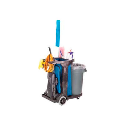 Impact® Gator® Compact Cart W/ 25-Gallon Blue Vinyl Bag, 6855