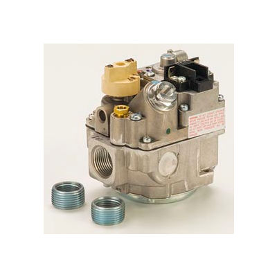 Gas Valve - 3/4" Inlet, Straight-Thru Side Outlets, 3.5" W.C. Nat. Gas