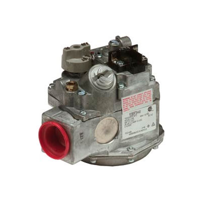 Gas Valve - 1" Inlet, Straight-Thru Side Outlets, 3.5" W.C. Nat. Gas
