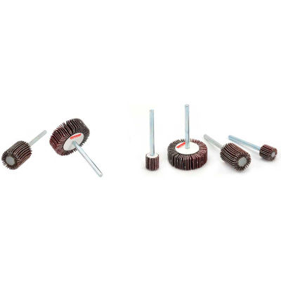 Superior Abrasives 24833 Flap Wheel Mandrel 1-3/16 x 3/16 x 1/8 Aluminum Oxide Fine - Pkg Qty 10