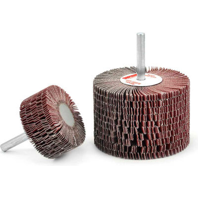 Superior Abrasives 28968 Flap Mop Mandrel 2 x 1 x 1/4 Aluminum Oxide Very Fine - Pkg Qty 10