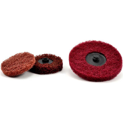 Superior Abrasives 38858 S Cond HS QC Satin Disc Type R 2" Aluminum Oxide Fine - Pkg Qty 50
