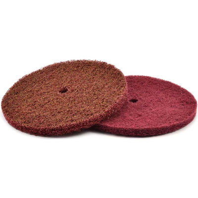 Superior Abrasives 40611 S Cond HS Satin Disc 1/2" Hole 6" Aluminum Oxide Very Fine - Pkg Qty 25