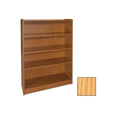 48" Adjustable Bookcase - 36"W x 11-7/8"D x 47-1/8"H Natural Oak