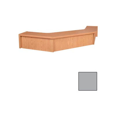 Corner Riser - 48-3/4"W x 48-3/4"D x 10"H Gray