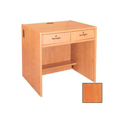 39" Two-Drawer Unit - 36"W x 30-1/8"D x 39-1/4"H Oiled Cherry