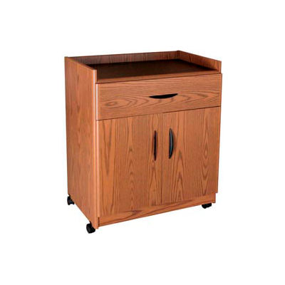 Ironwood Deluxe Machine Stand, 30"W x 19-5/8"D x 36-1/8"H, Medium Oak