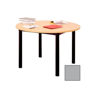 Round Library Table - 60"W x 60"D x 29"H Gray