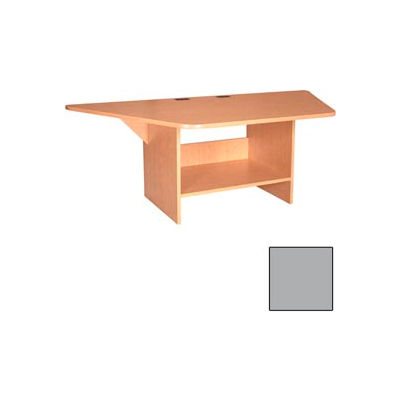32" Half Hexagon Workstation - Gray