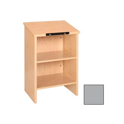 Dictionary Stand - 23-3/8"W x 16"D x 35-1/8"H Gray
