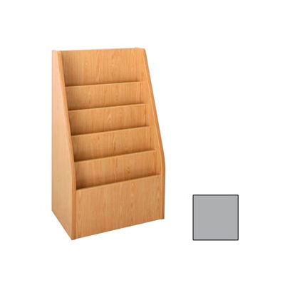 Magazine Display - End-of-Range 42H - 23-7/8"W x 15"D x 42"H Gray