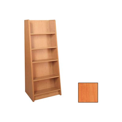 Paperback Display - End-of-Range 60H - 23-7/8"W x 18"D x 60"H Oiled Cherry