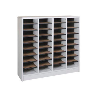 Literature Organizer 36 Pocket - 40"W x 12-1/8"D x 37-7/8"H Gray