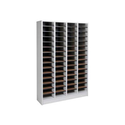 Literature Organizer 60 Pocket - 40"W x 12-1/8"D x 60-1/2"H Gray