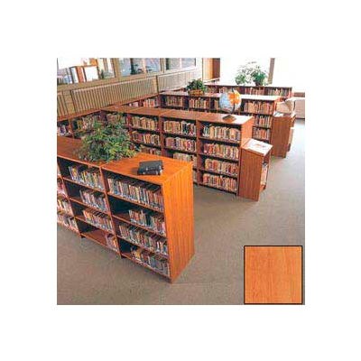 60" Double Face Shelving Base - 37"W x 24"D x 59-7/8"H Oiled Cherry