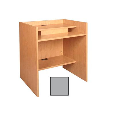 36" x 39" Patron Access Station - 36"W x 30"D x 46-1/8"H Gray