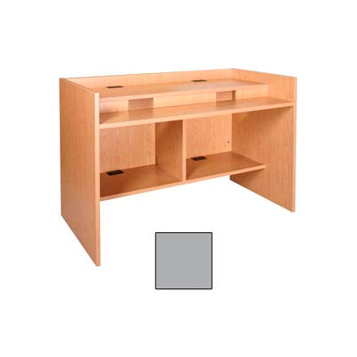 60" x 32" Patron Access Station - 60"W x 30"D x 39-1/8"H Gray