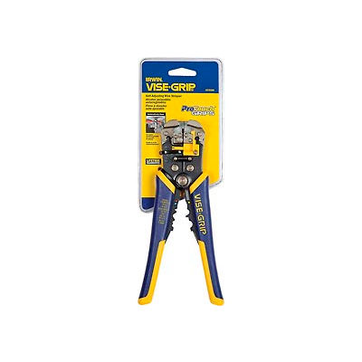 IRWIN VISE-GRIP® 2078300 8" Self-Adjusting Wire Stripper/Cutter/Crimper W/ Pro Touch Grips