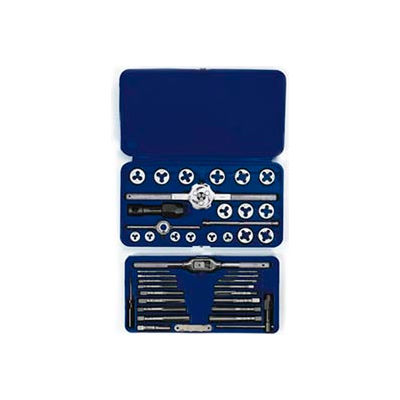 41 Pc. Machine Screw/Fractional Tap & Die Set