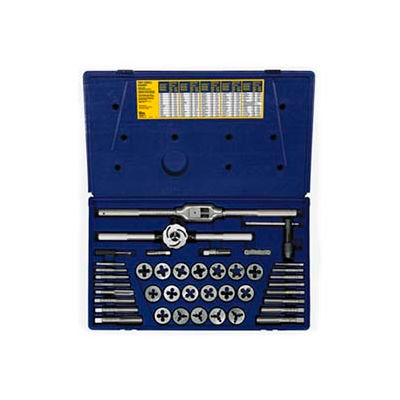 41 Pc. Fractional Tap & Adjustable/Solid Round Die Set